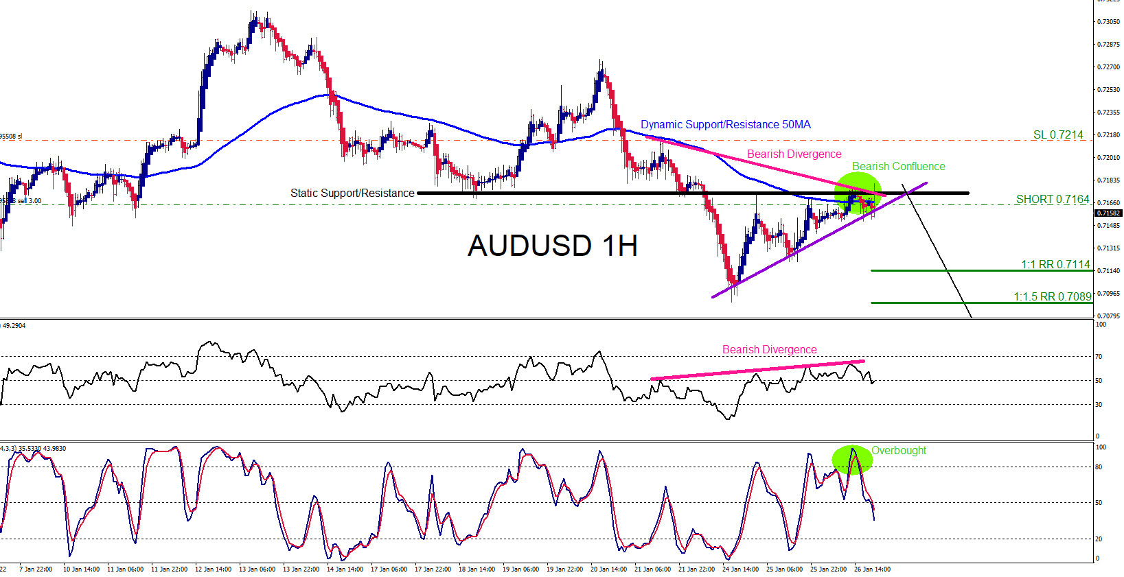 AUDUSD : Trading the Move Lower