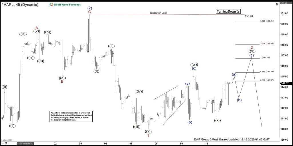 Elliott Wave View: Apple (AAPL) Expect Weakness Continues After A Corrective Bounce