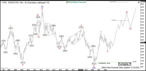 $TPR: Luxury Fashion Stock Tapestry Reacting Higher from Buying Area Tapestry Elliott Wave Monthly