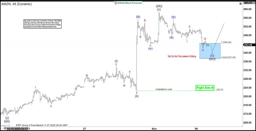 AMZN Extends Bullish Cycle From Blue Box– More Upside Ahead AMZN