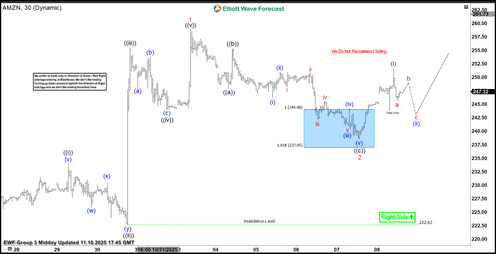 AMZN Extends Bullish Cycle From Blue Box– More Upside Ahead AMZN